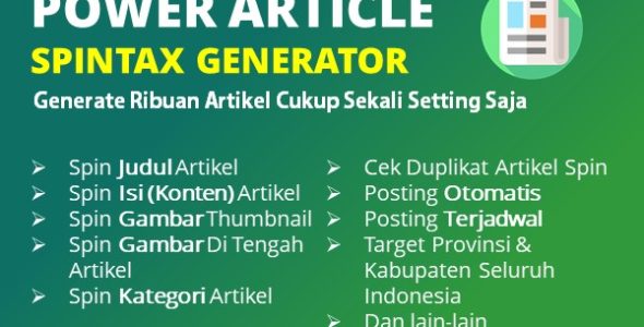 POWER-ARTICLE-Spintax-Generator-Paket-PERSONAL